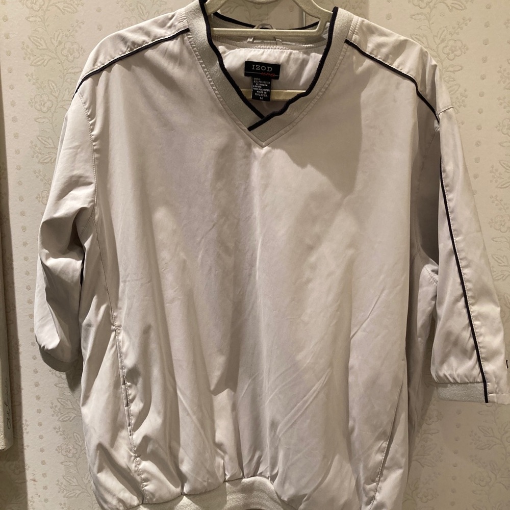Izod XFG windbreaker short sleeve M Beige